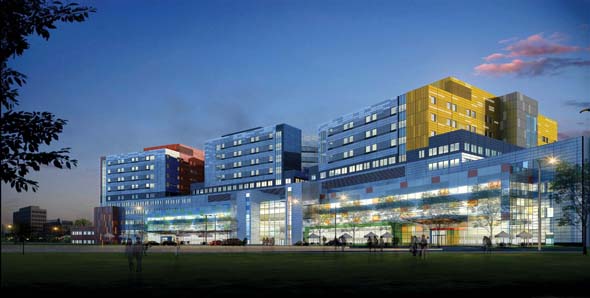 View of the Glen site in Montreal. (Photo courtesy of the MUHC)
