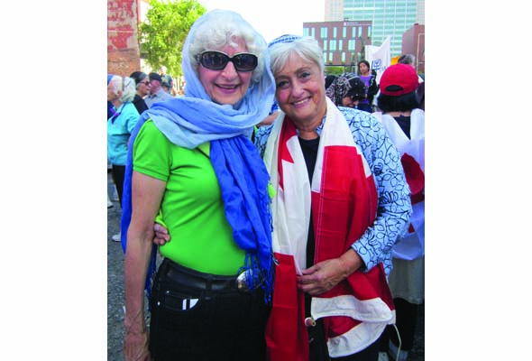 “I would love to see somebody like Madame Marois  walk into a hospital and refuse treatment from a doctor wearing a religious symbol. Do I think that would happen? Never. The cross on Mount Royal will not be taken down. What’s right for some is right for everybody.” ~ Anita Blanshay (right), lifelong volunteer