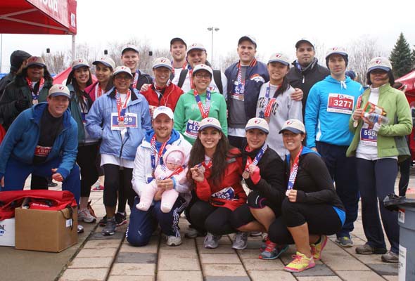 Mary Mawaj & friends at the 2014 Scotiabank Charity Challenge