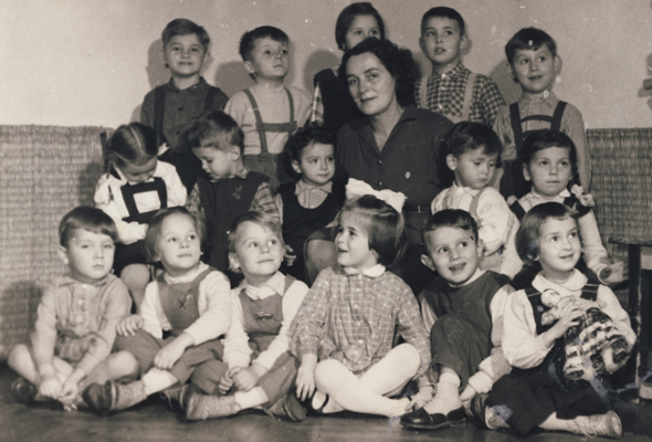 Kristine Berey's nursery school in Budapest, 1959.