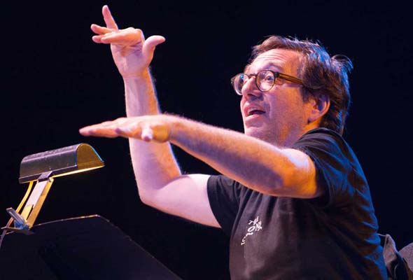 John Zorn performs The Concealed. Photo by Martin Morissette